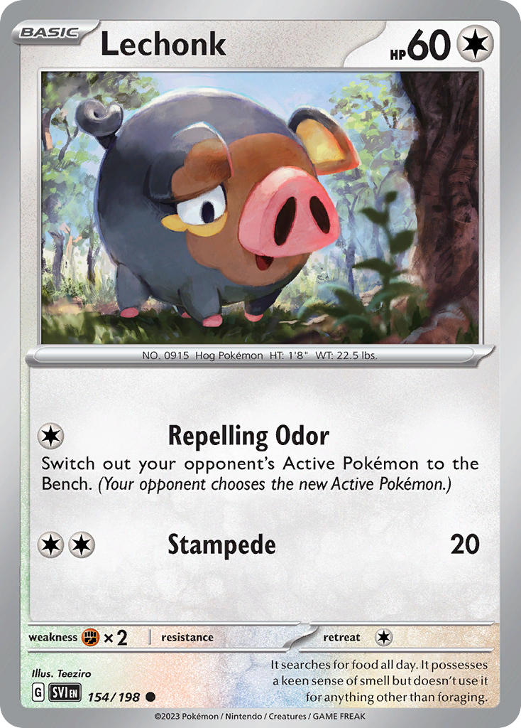 Scarlet & Violet Lechonk [Eb-Games] Pokémon card